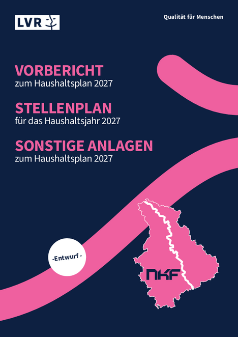 Entwurf zum Haushaltsplan 2027 - Titelseite