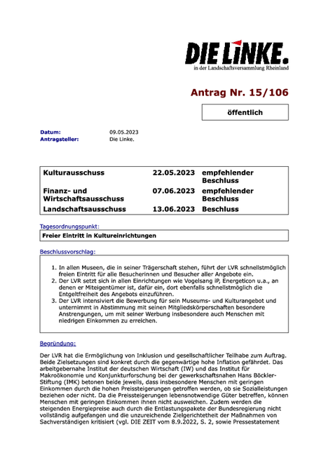 LVIS Vorlagenerfassung